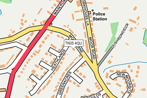 TN35 4QU map - OS OpenMap – Local (Ordnance Survey)