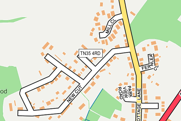 TN35 4RD map - OS OpenMap – Local (Ordnance Survey)