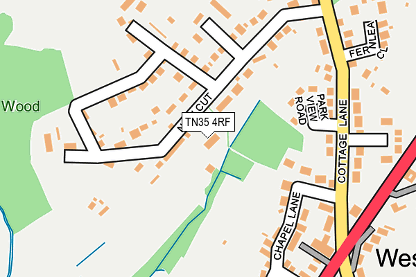 TN35 4RF map - OS OpenMap – Local (Ordnance Survey)