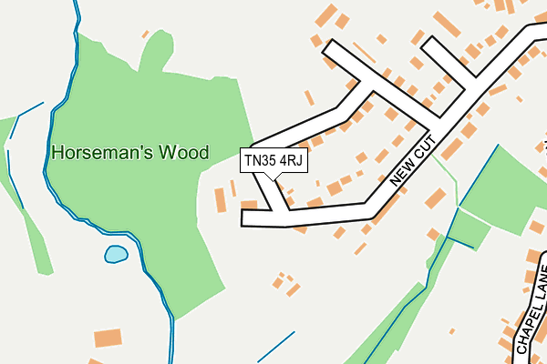 TN35 4RJ map - OS OpenMap – Local (Ordnance Survey)