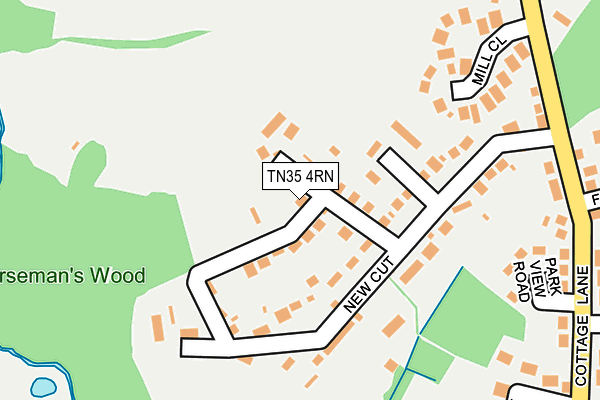 TN35 4RN map - OS OpenMap – Local (Ordnance Survey)
