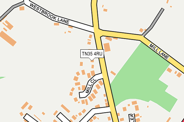 TN35 4RU map - OS OpenMap – Local (Ordnance Survey)