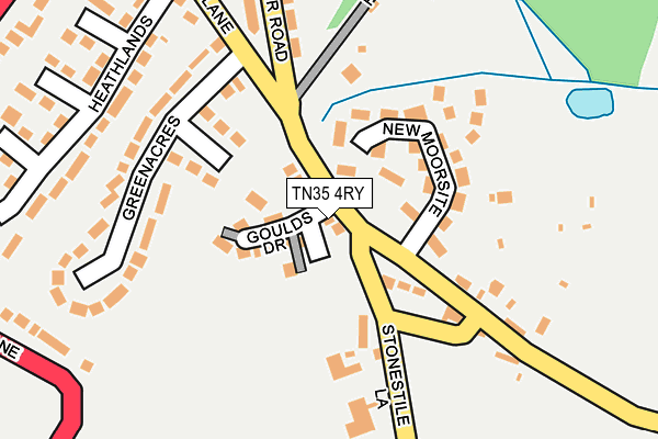 TN35 4RY map - OS OpenMap – Local (Ordnance Survey)