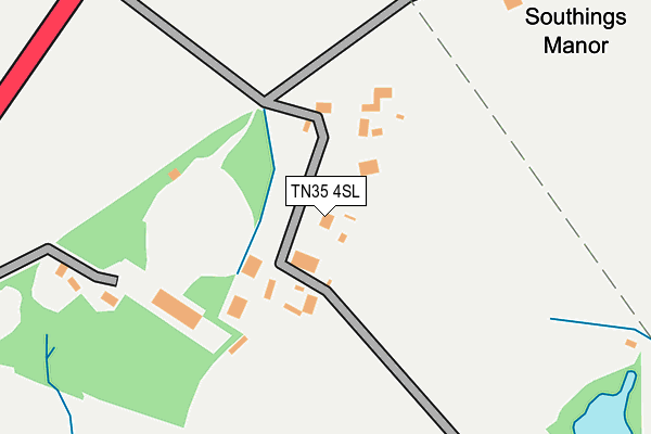 TN35 4SL map - OS OpenMap – Local (Ordnance Survey)