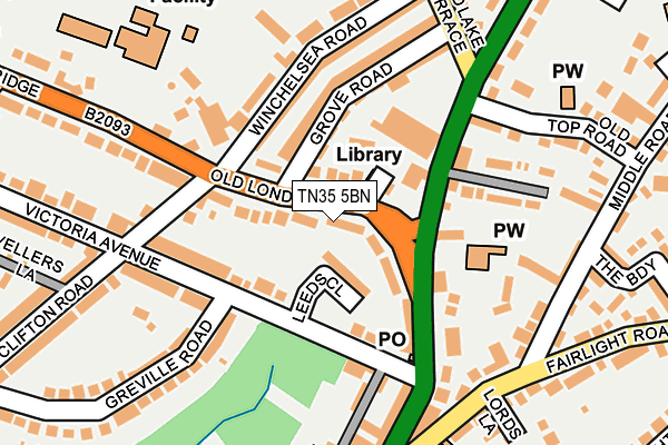 TN35 5BN map - OS OpenMap – Local (Ordnance Survey)