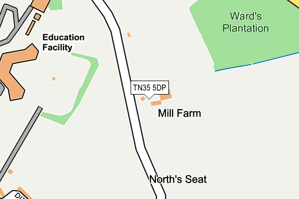 TN35 5DP map - OS OpenMap – Local (Ordnance Survey)