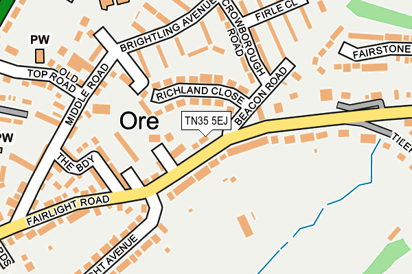 TN35 5EJ map - OS OpenMap – Local (Ordnance Survey)