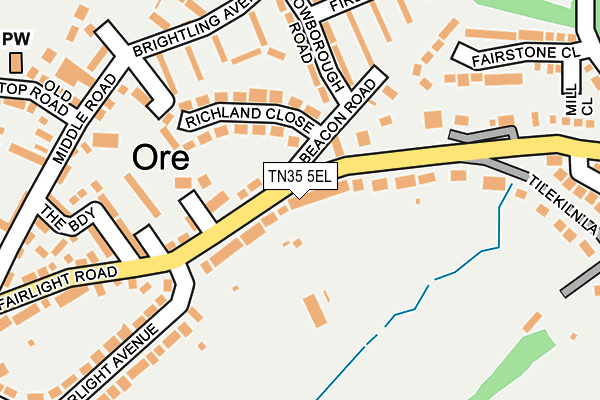 TN35 5EL map - OS OpenMap – Local (Ordnance Survey)