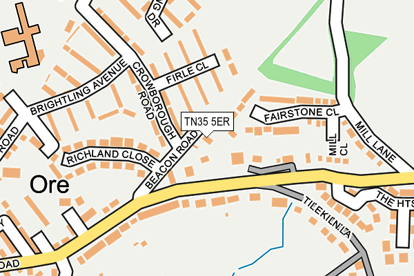 TN35 5ER map - OS OpenMap – Local (Ordnance Survey)
