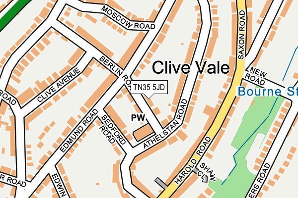 TN35 5JD map - OS OpenMap – Local (Ordnance Survey)