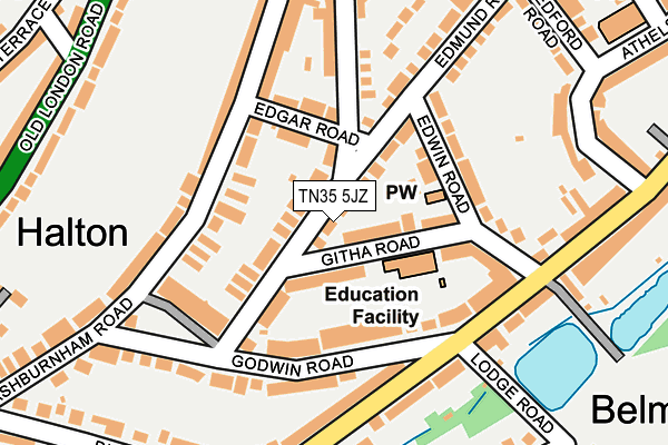 TN35 5JZ map - OS OpenMap – Local (Ordnance Survey)