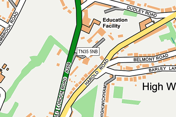 TN35 5NB map - OS OpenMap – Local (Ordnance Survey)