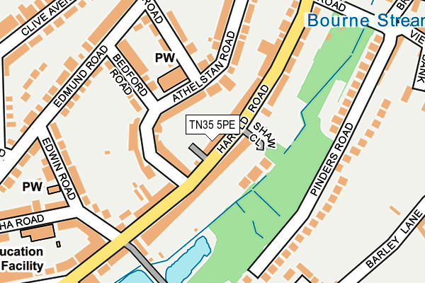 TN35 5PE map - OS OpenMap – Local (Ordnance Survey)