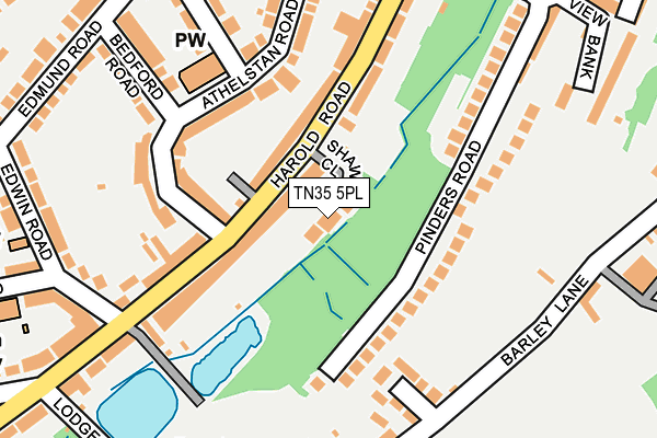 TN35 5PL map - OS OpenMap – Local (Ordnance Survey)