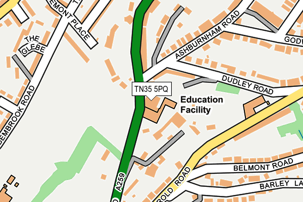 TN35 5PQ map - OS OpenMap – Local (Ordnance Survey)
