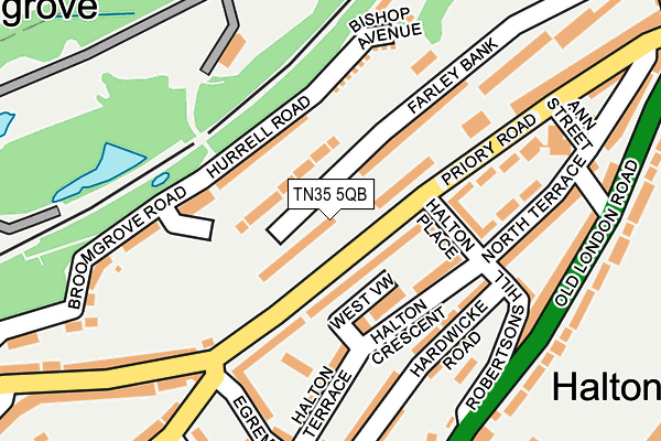 TN35 5QB map - OS OpenMap – Local (Ordnance Survey)