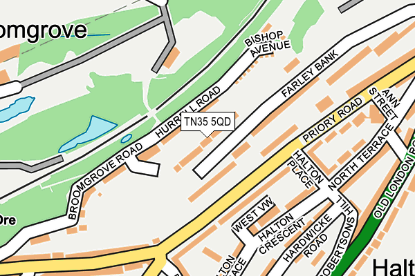 TN35 5QD map - OS OpenMap – Local (Ordnance Survey)