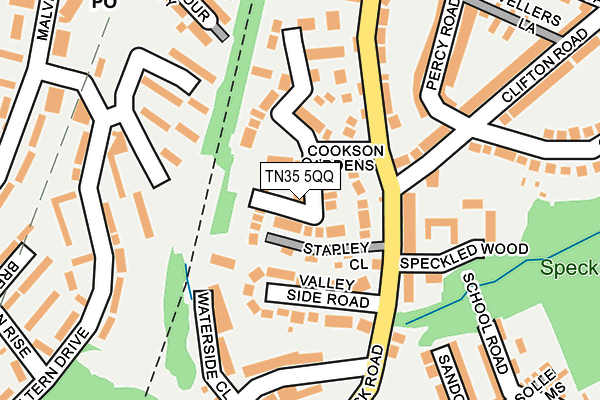 TN35 5QQ map - OS OpenMap – Local (Ordnance Survey)