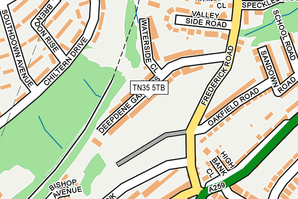 TN35 5TB map - OS OpenMap – Local (Ordnance Survey)