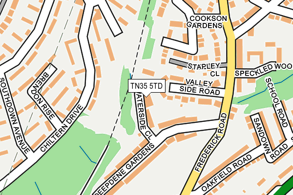 TN35 5TD map - OS OpenMap – Local (Ordnance Survey)