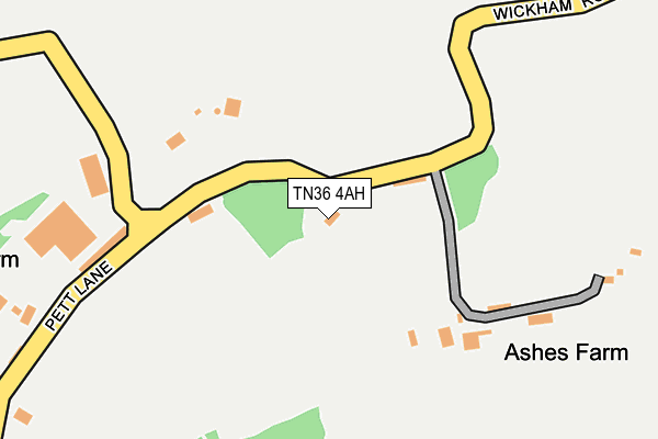 TN36 4AH map - OS OpenMap – Local (Ordnance Survey)