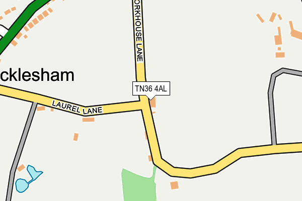 TN36 4AL map - OS OpenMap – Local (Ordnance Survey)