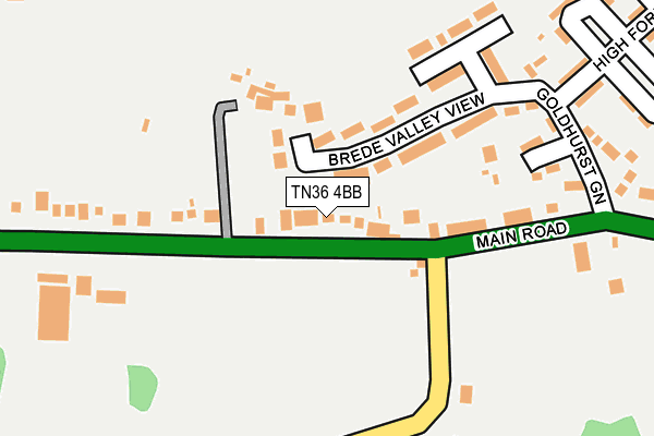 TN36 4BB map - OS OpenMap – Local (Ordnance Survey)