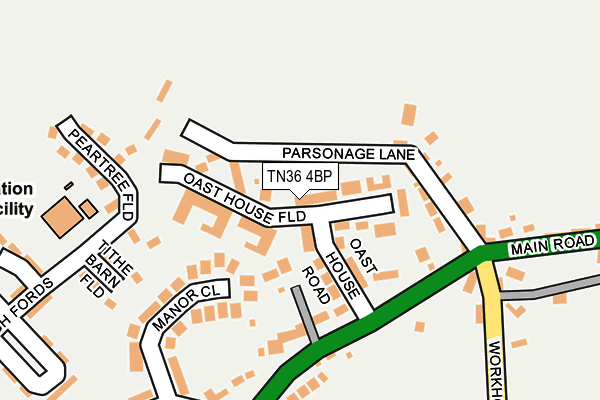 TN36 4BP map - OS OpenMap – Local (Ordnance Survey)
