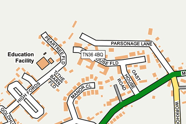 TN36 4BQ map - OS OpenMap – Local (Ordnance Survey)