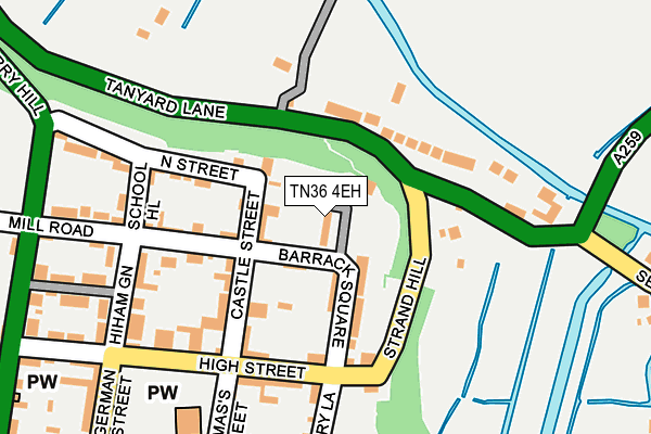TN36 4EH map - OS OpenMap – Local (Ordnance Survey)