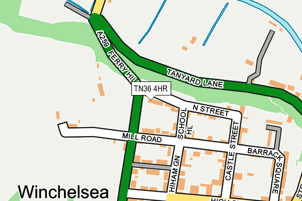 TN36 4HR map - OS OpenMap – Local (Ordnance Survey)