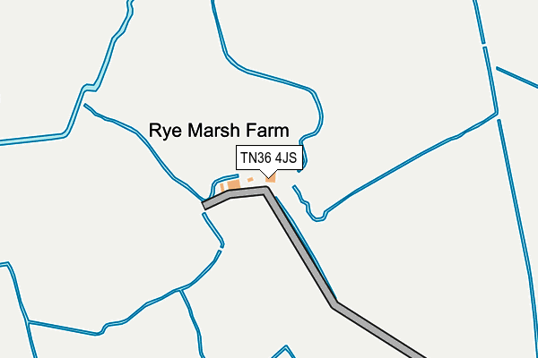 TN36 4JS map - OS OpenMap – Local (Ordnance Survey)