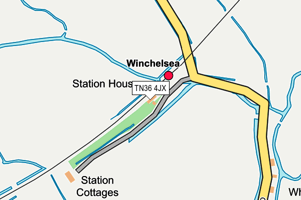 TN36 4JX map - OS OpenMap – Local (Ordnance Survey)