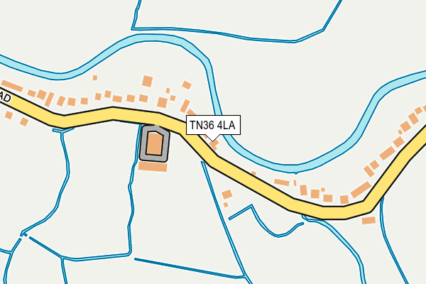 TN36 4LA map - OS OpenMap – Local (Ordnance Survey)