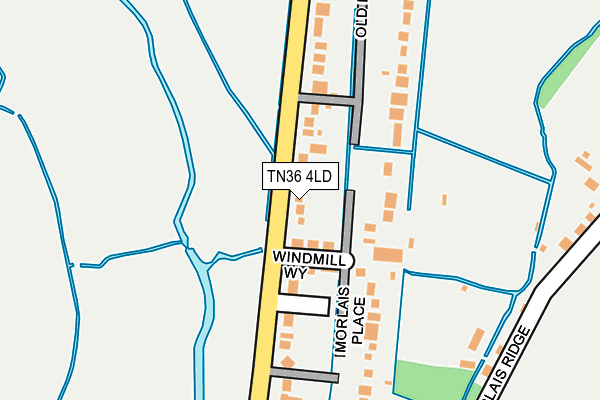 TN36 4LD map - OS OpenMap – Local (Ordnance Survey)