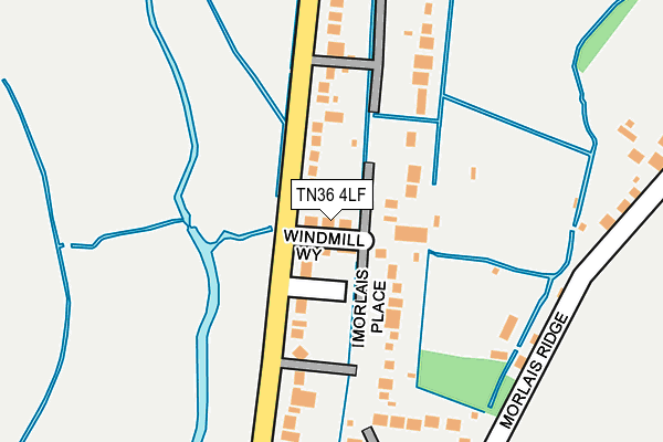 TN36 4LF map - OS OpenMap – Local (Ordnance Survey)