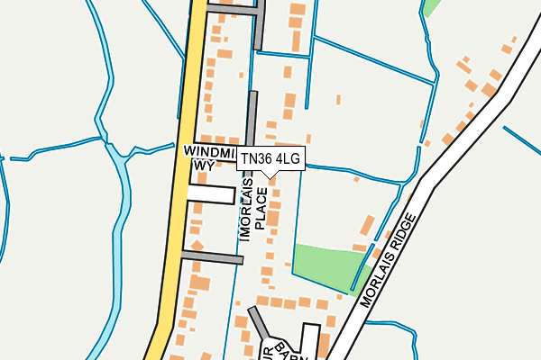 TN36 4LG map - OS OpenMap – Local (Ordnance Survey)