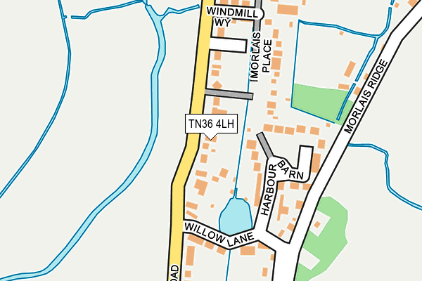 TN36 4LH map - OS OpenMap – Local (Ordnance Survey)