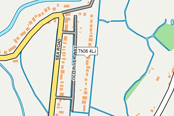 TN36 4LJ map - OS OpenMap – Local (Ordnance Survey)