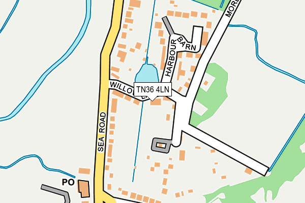 TN36 4LN map - OS OpenMap – Local (Ordnance Survey)