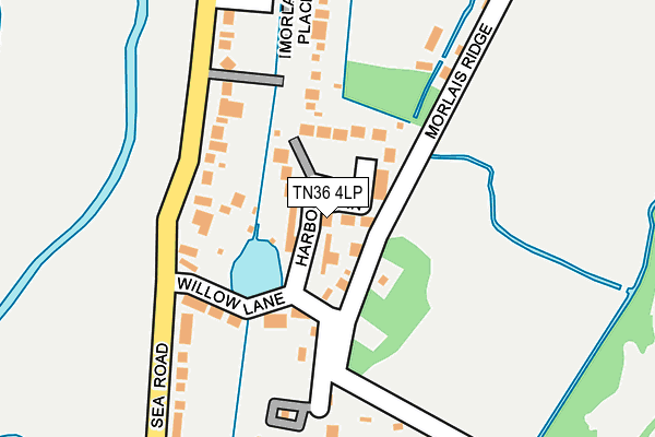 TN36 4LP map - OS OpenMap – Local (Ordnance Survey)
