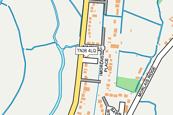 TN36 4LQ map - OS OpenMap – Local (Ordnance Survey)