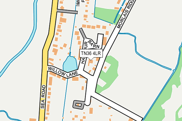 TN36 4LR map - OS OpenMap – Local (Ordnance Survey)