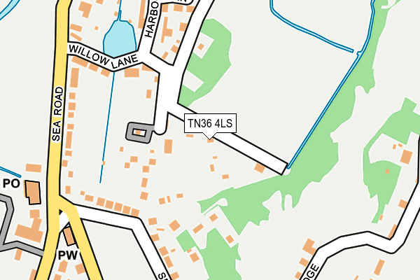 TN36 4LS map - OS OpenMap – Local (Ordnance Survey)