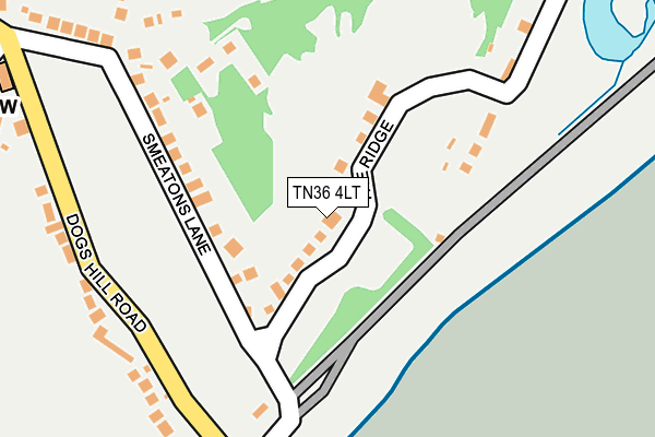 TN36 4LT map - OS OpenMap – Local (Ordnance Survey)