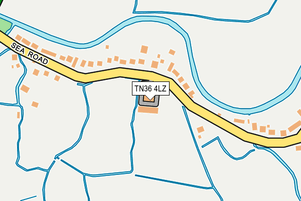 TN36 4LZ map - OS OpenMap – Local (Ordnance Survey)