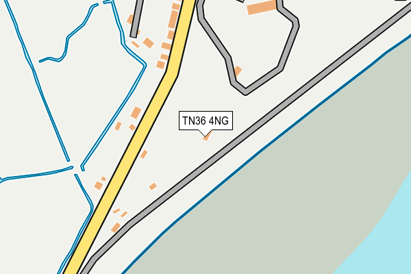 TN36 4NG map - OS OpenMap – Local (Ordnance Survey)