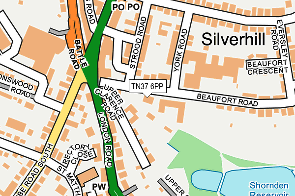 TN37 6PP map - OS OpenMap – Local (Ordnance Survey)