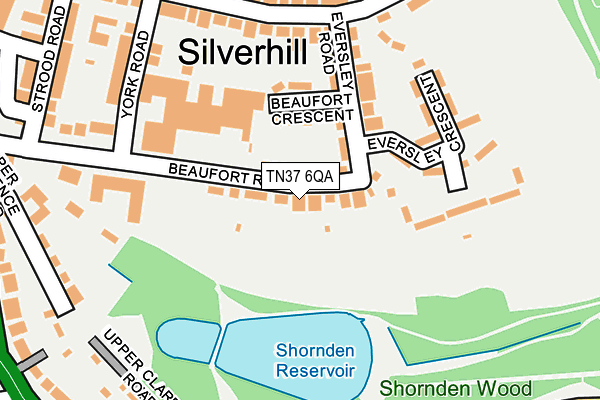 TN37 6QA map - OS OpenMap – Local (Ordnance Survey)