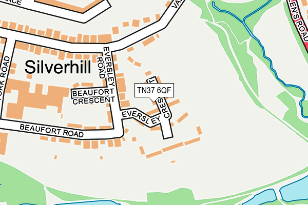 TN37 6QF map - OS OpenMap – Local (Ordnance Survey)